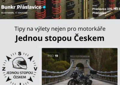 Motorkářský blog a FB stránky Jednou stopou Českem o nás napsali v reportáži