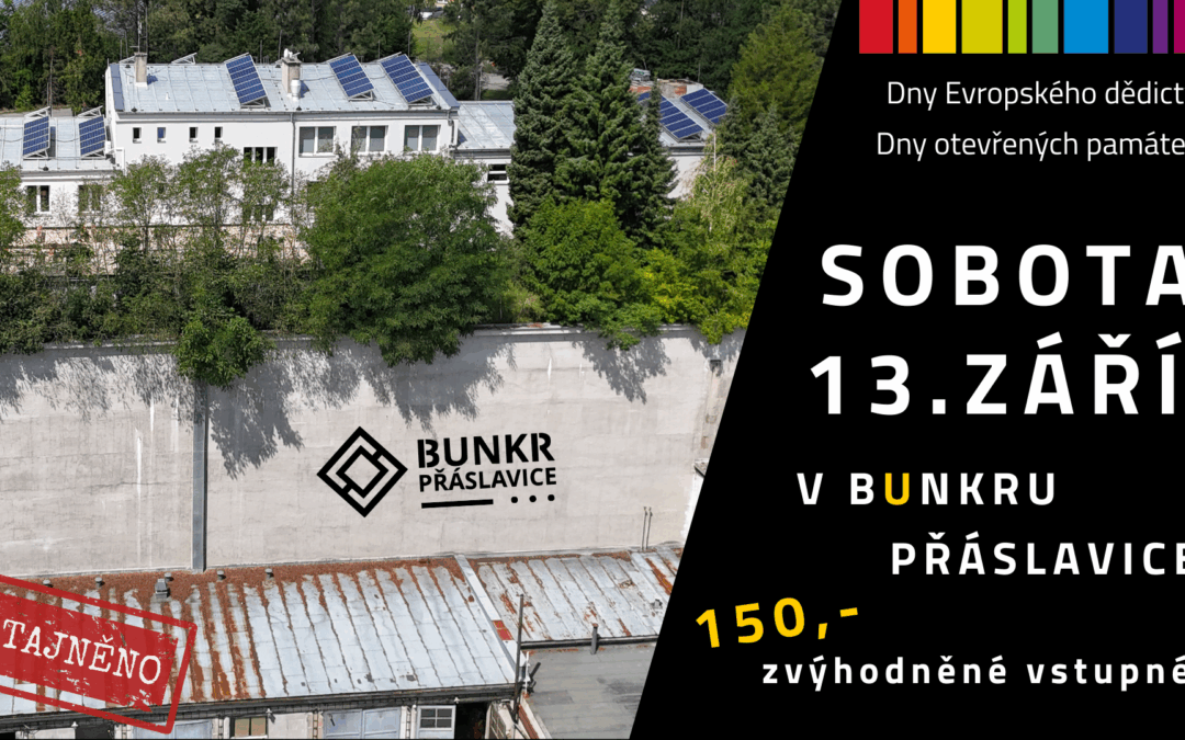 Sobota 13.září za zvýhodněné vstupné