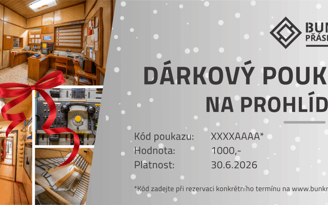 Dárkové vánoční poukazy v prodeji